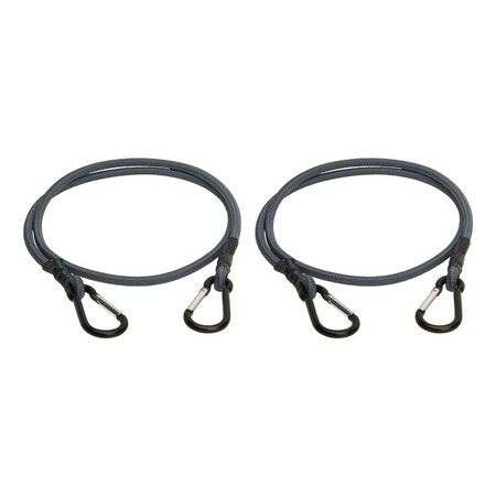 Keeper - 48? Carabiner Bungee Cord, 2 Pack - UV and Weather-Resistant